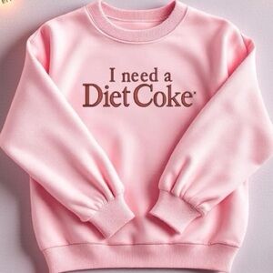 I need a diet coke NEW Embroidered crewneck sweatshirt any SZ S M L XL trending